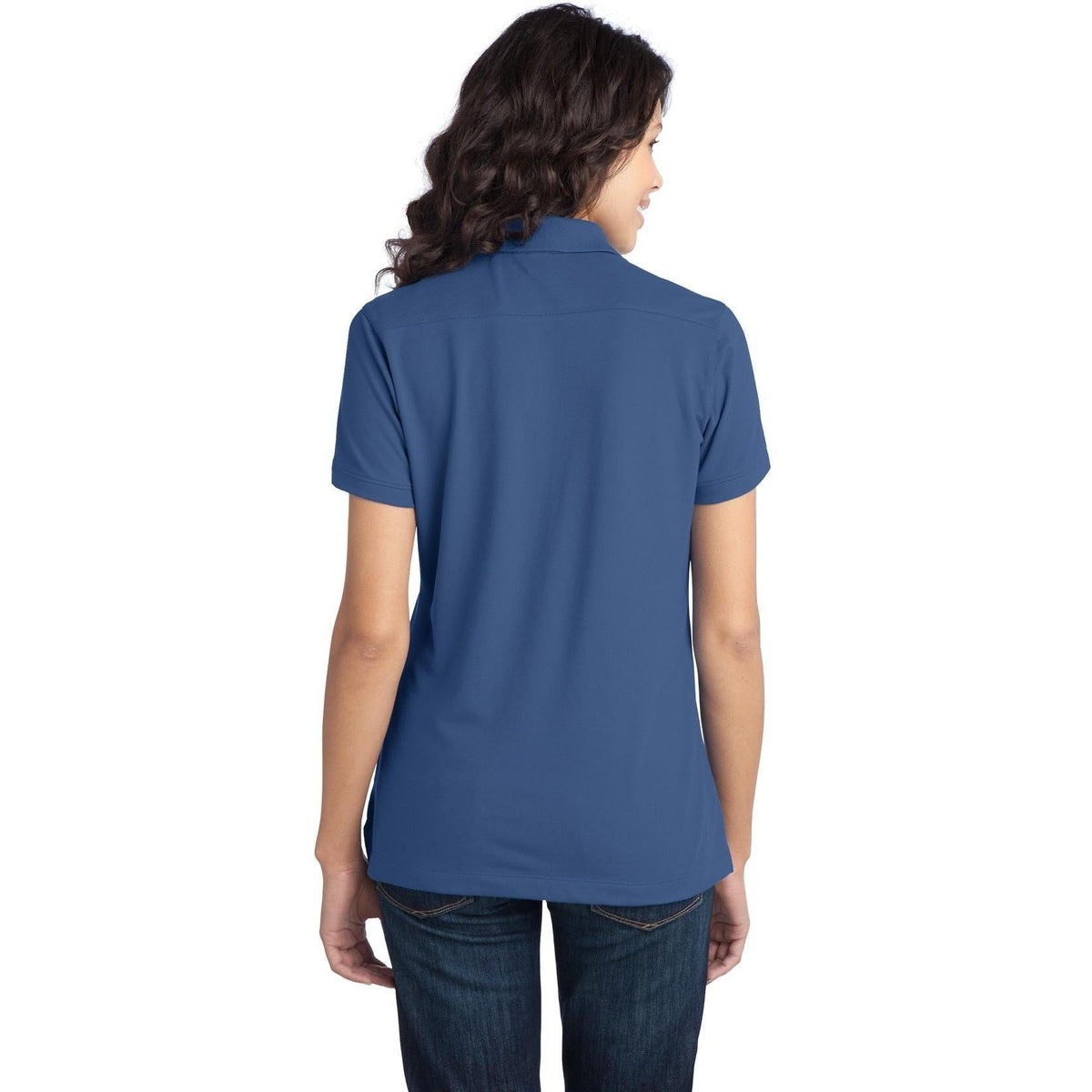 no-logo Port Authority Ladies Stretch Pique Polo-Active-Port Authority-Thread Logic