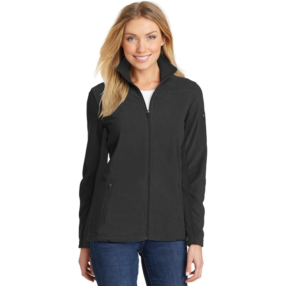 no-logo Port Authority Ladies Summit Fleece Full-Zip Jacket-Regular-Port Authority-Thread Logic