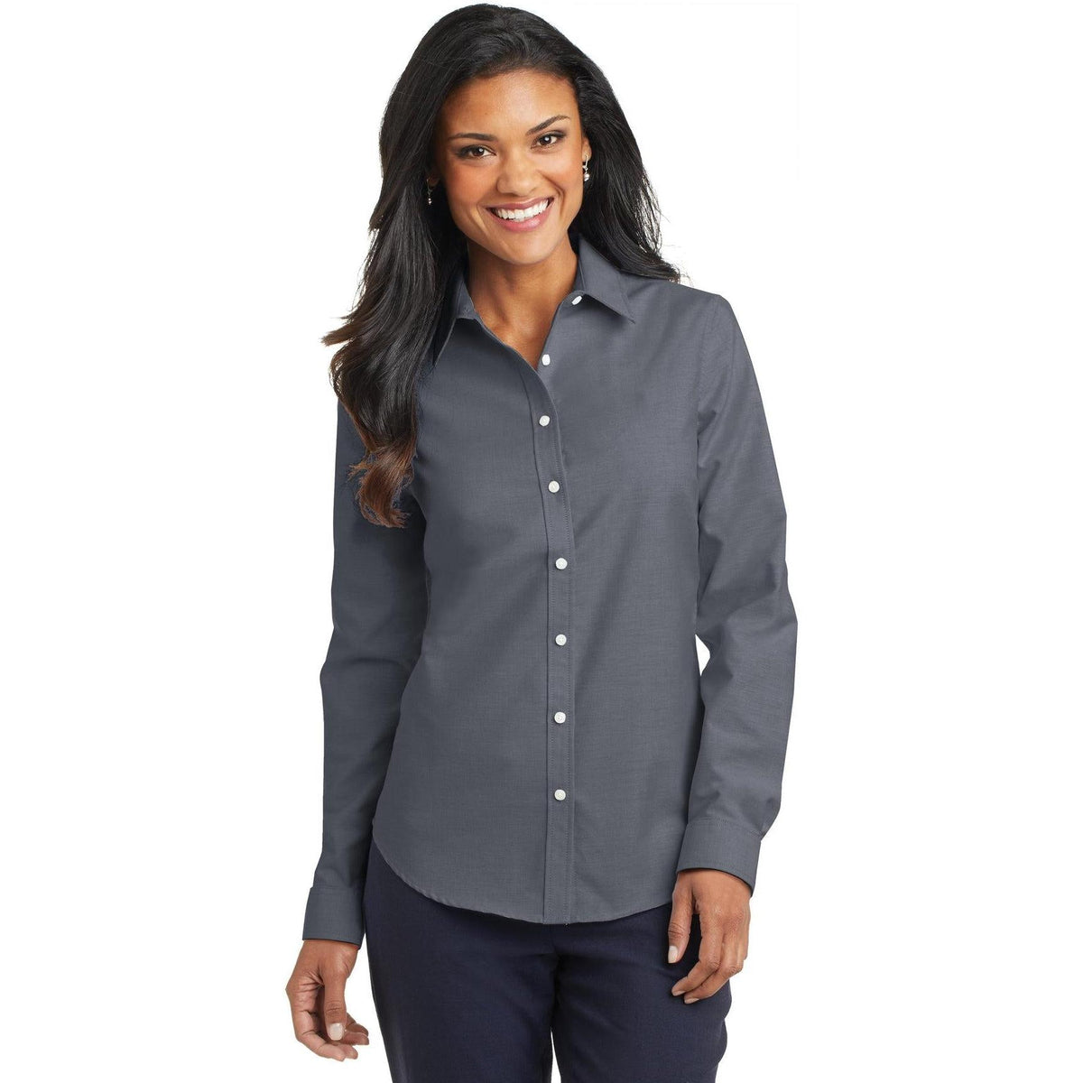 no-logo Port Authority Women's SuperPro Oxford Shirt-Dress Shirts-Port Authority-Thread Logic