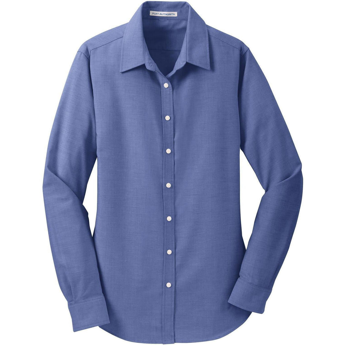 no-logo Port Authority Women's SuperPro Oxford Shirt-Dress Shirts-Port Authority-Navy-XS-Thread Logic