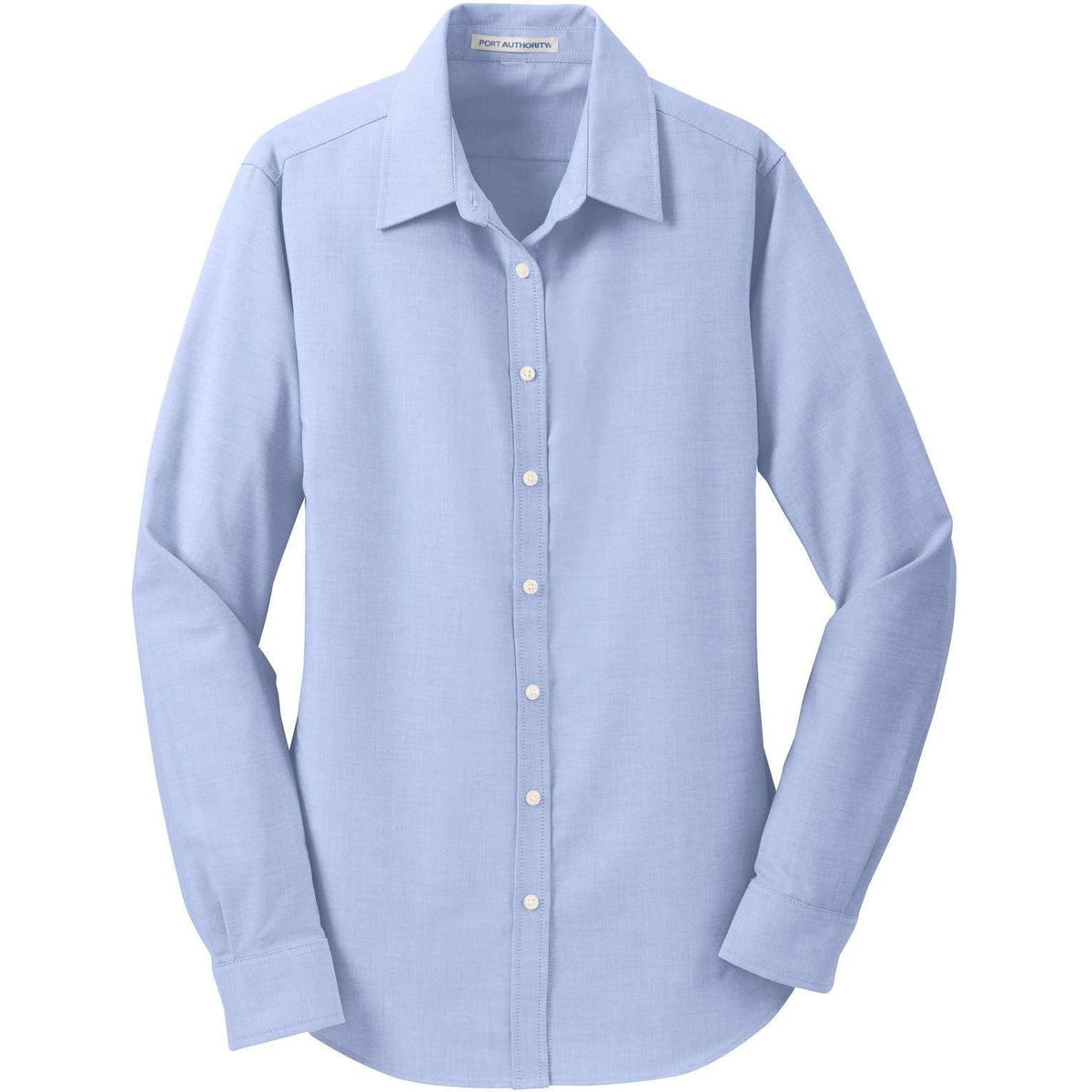 no-logo Port Authority Women's SuperPro Oxford Shirt-Dress Shirts-Port Authority-Oxford Blue-XS-Thread Logic