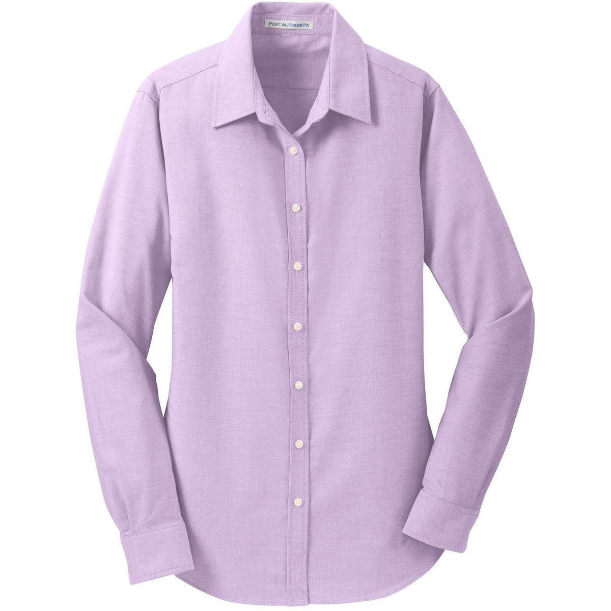 no-logo Port Authority Women's SuperPro Oxford Shirt-Dress Shirts-Port Authority-Soft Purple-XS-Thread Logic