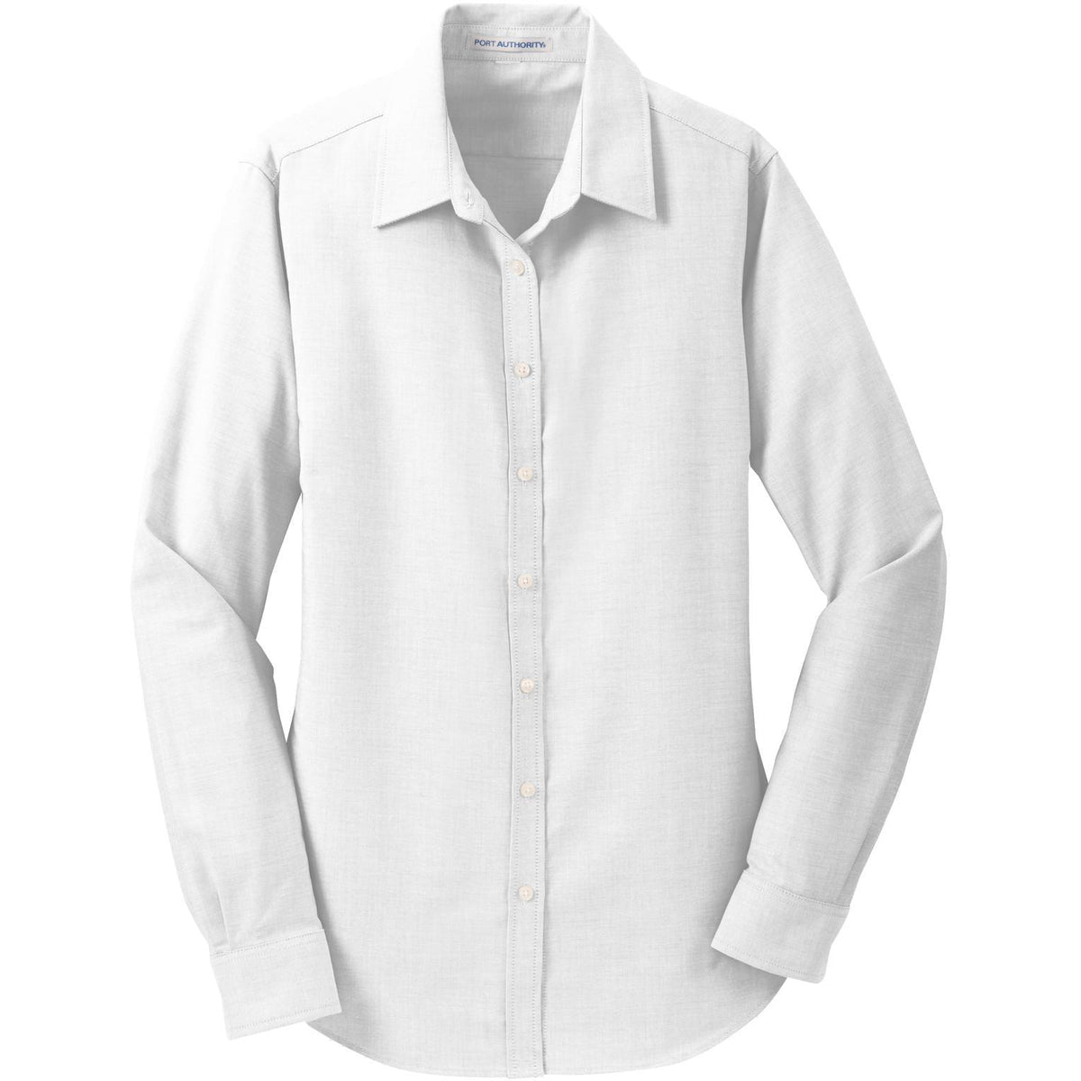no-logo Port Authority Women's SuperPro Oxford Shirt-Dress Shirts-Port Authority-White-XS-Thread Logic