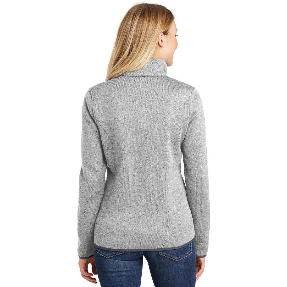 no-logo Port Authority Women's Sweater Fleece Jacket-Regular-Port Authority-Thread Logic