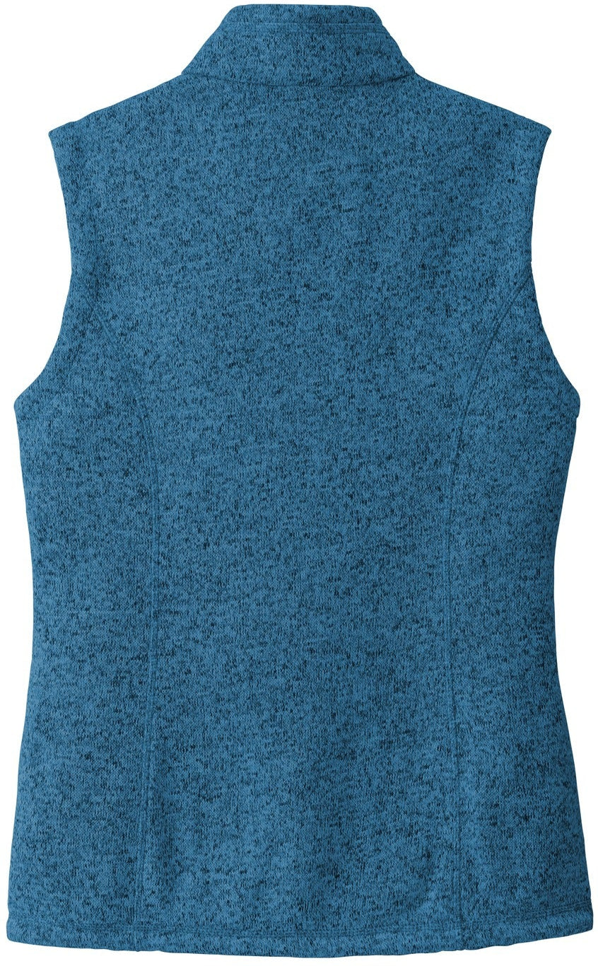 no-logo Port Authority Ladies Sweater Fleece Vest-Regular-Port Authority-Thread Logic
