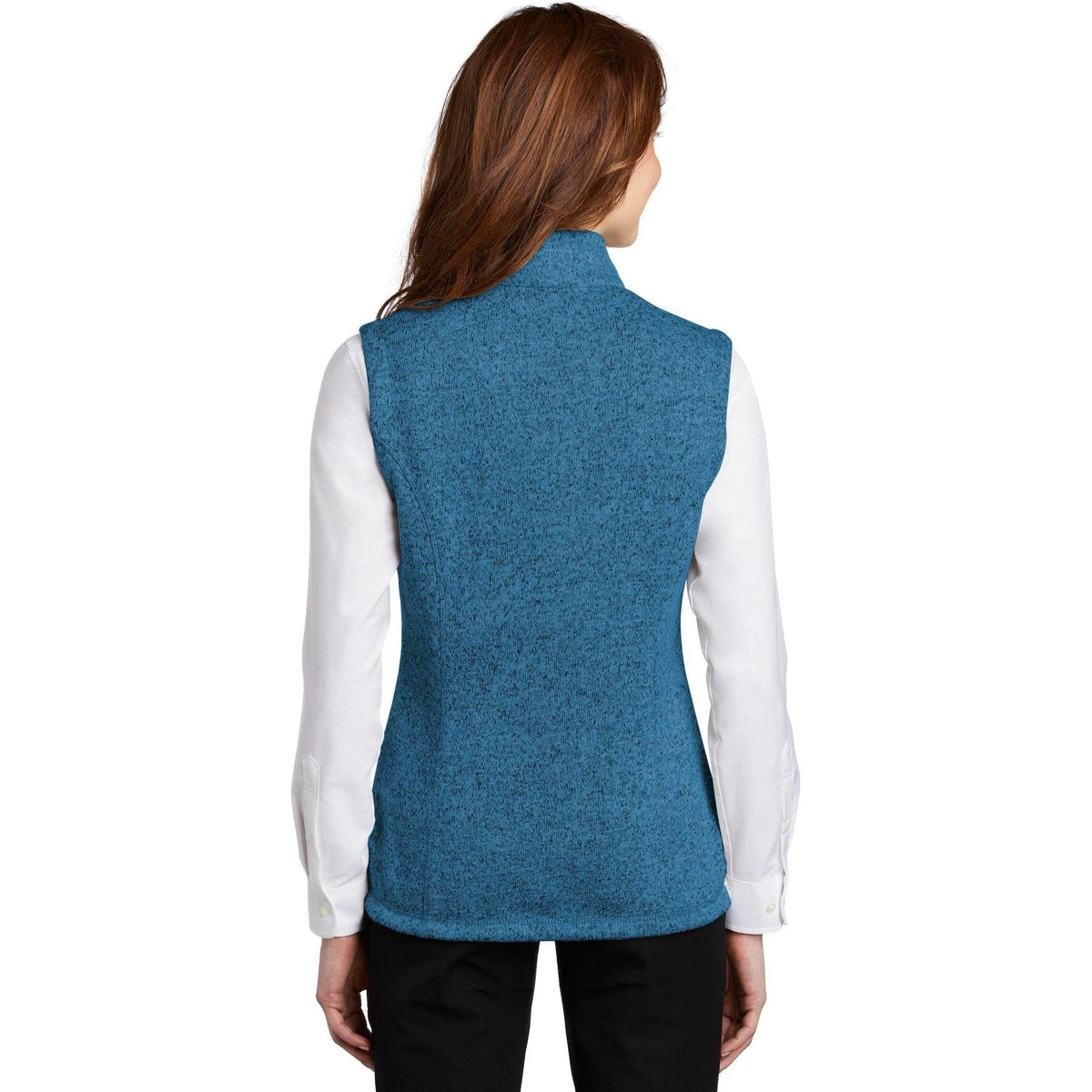 no-logo Port Authority Women's Sweater Fleece Vest-Vests-Port Authority-Thread Logic