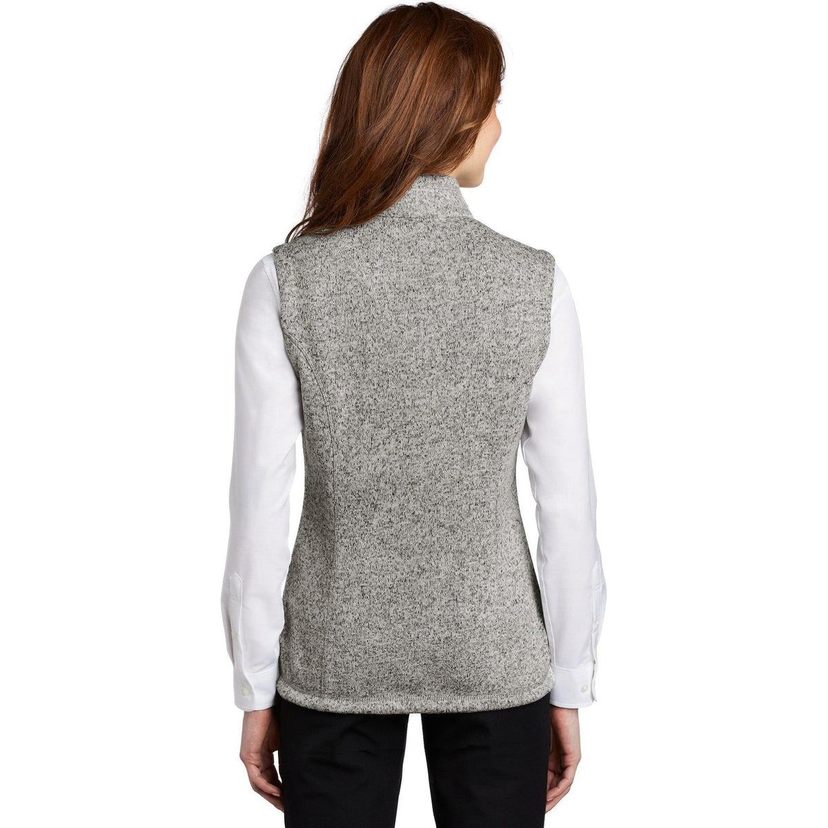 no-logo Port Authority Women's Sweater Fleece Vest-Vests-Port Authority-Thread Logic