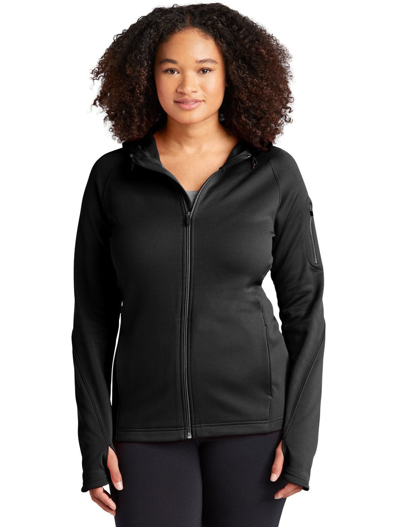 no-logo Port Authority Ladies Tech Fleece Full-Zip Hooded-Regular-Port Authority-Thread Logic