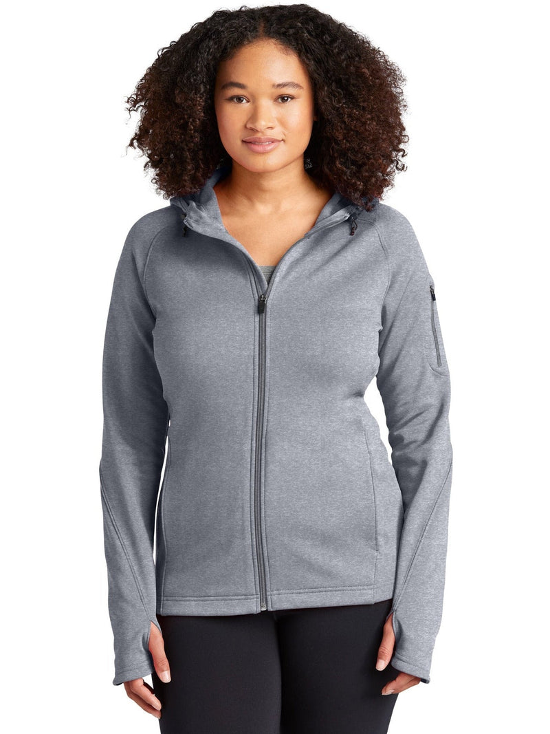 no-logo Port Authority Ladies Tech Fleece Full-Zip Hooded-Regular-Port Authority-Thread Logic