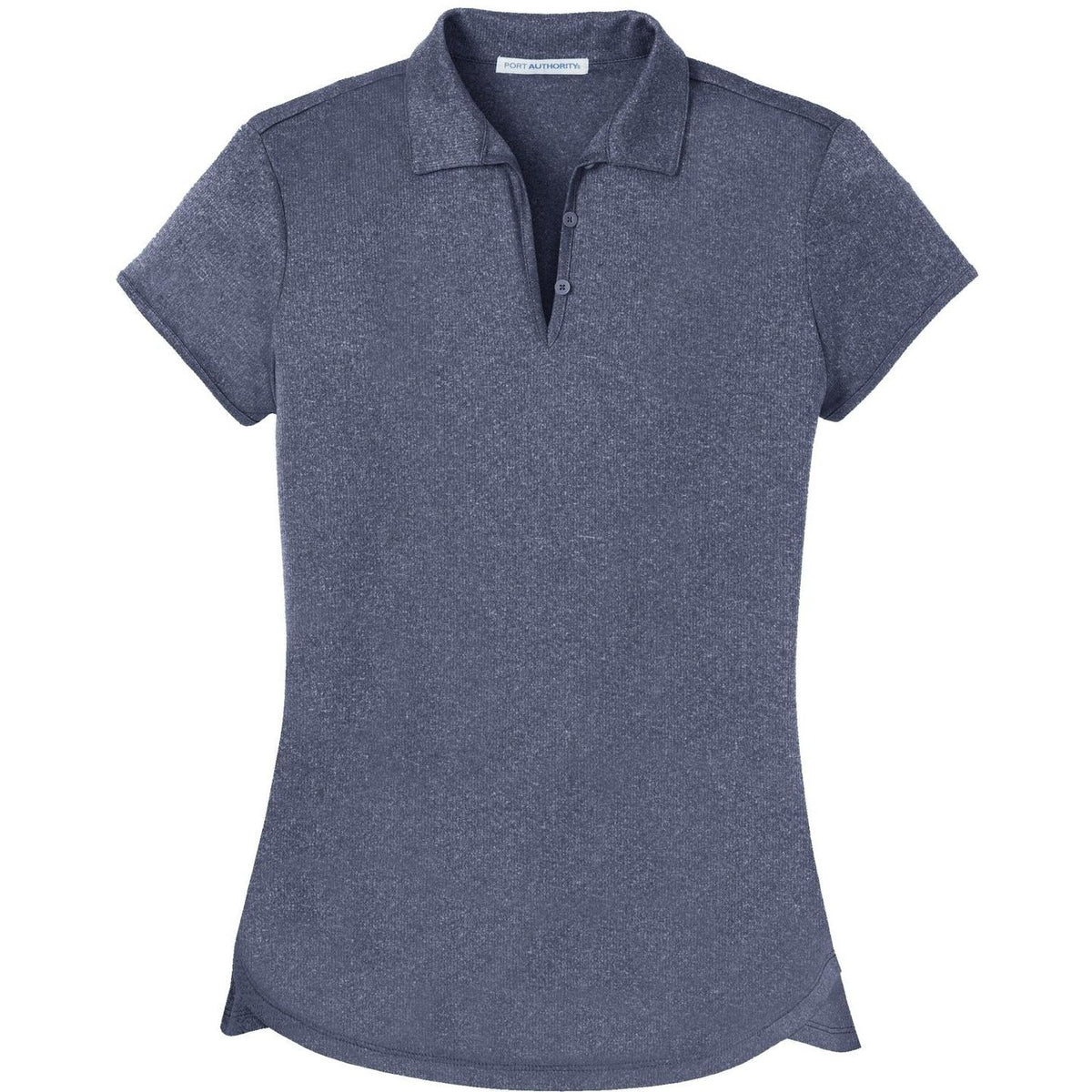 no-logo Port Authority Women's Trace Heather Polo-Regular-Port Authority-True Navy Heather-XS-Thread Logic