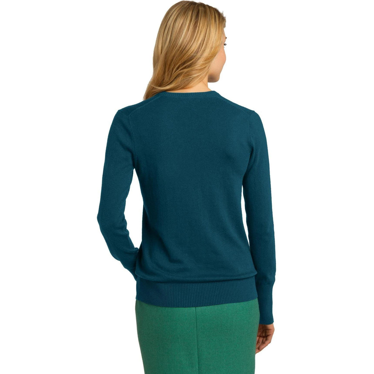 no-logo Port Authority Women's V-Neck Sweater-Sweaters-Port Authority-Thread Logic