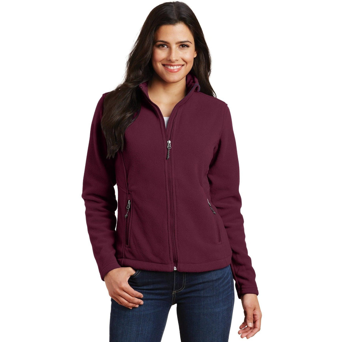 no-logo Port Authority Women's Value Fleece Jacket-Regular-Port Authority-Thread Logic