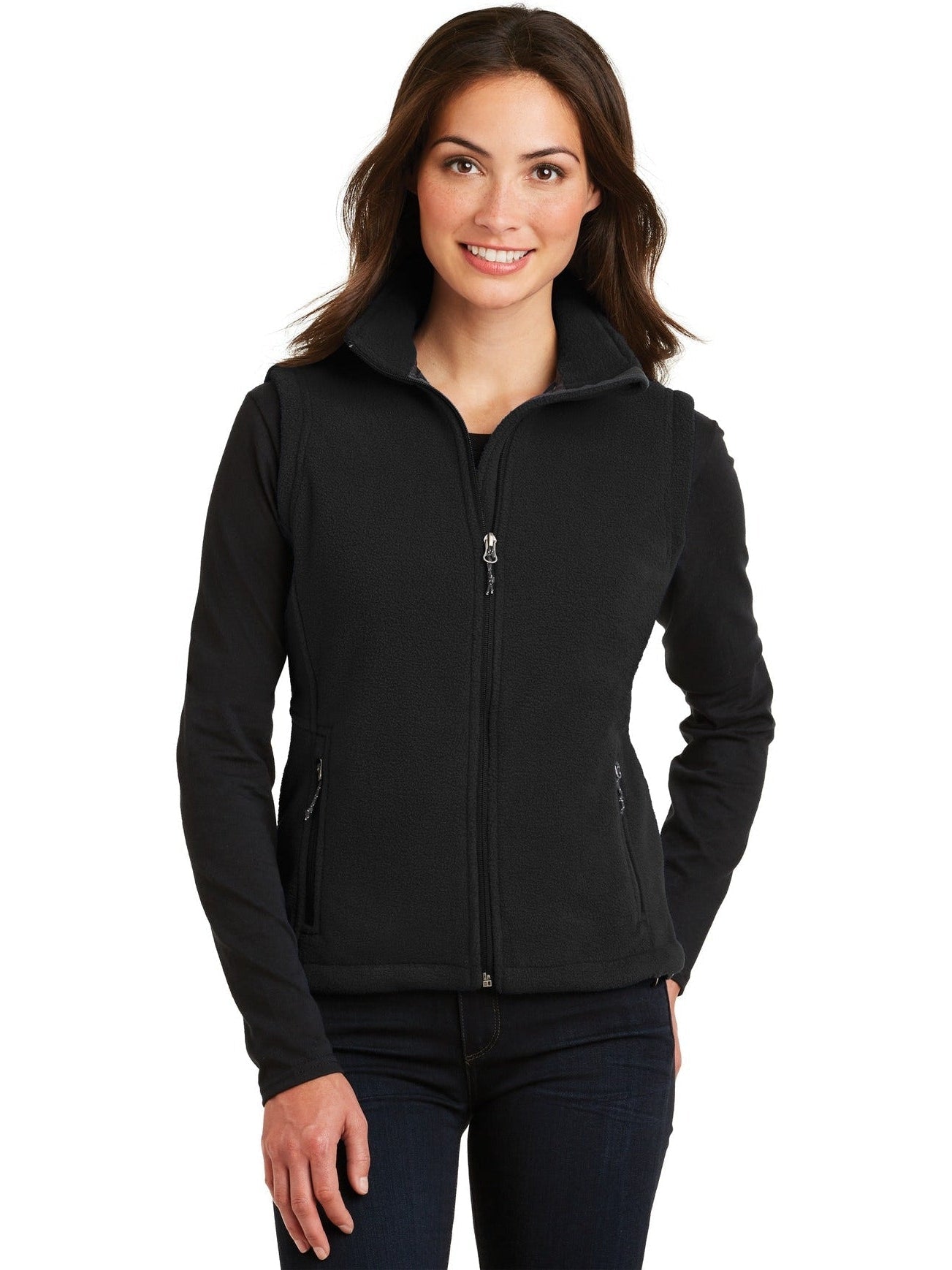 no-logo Port Authority Ladies Value Fleece Vest-Regular-Port Authority-Thread Logic