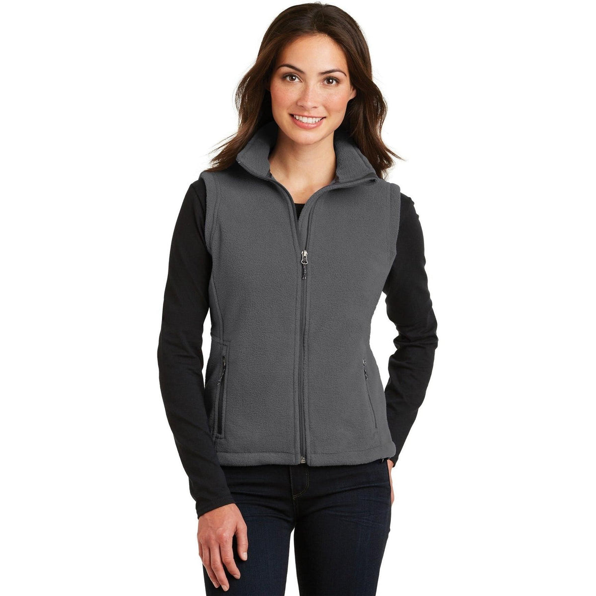 no-logo Port Authority Women's Value Fleece Vest-Vests-Port Authority-Thread Logic
