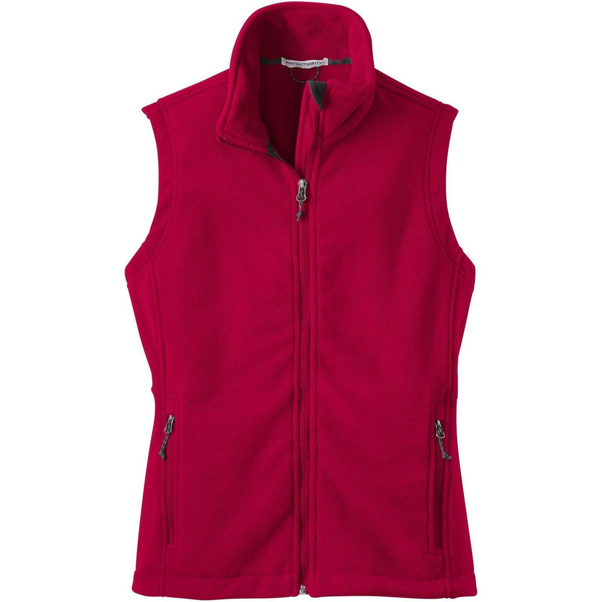 no-logo Port Authority Women's Value Fleece Vest-Vests-Port Authority-True Red-XS-Thread Logic