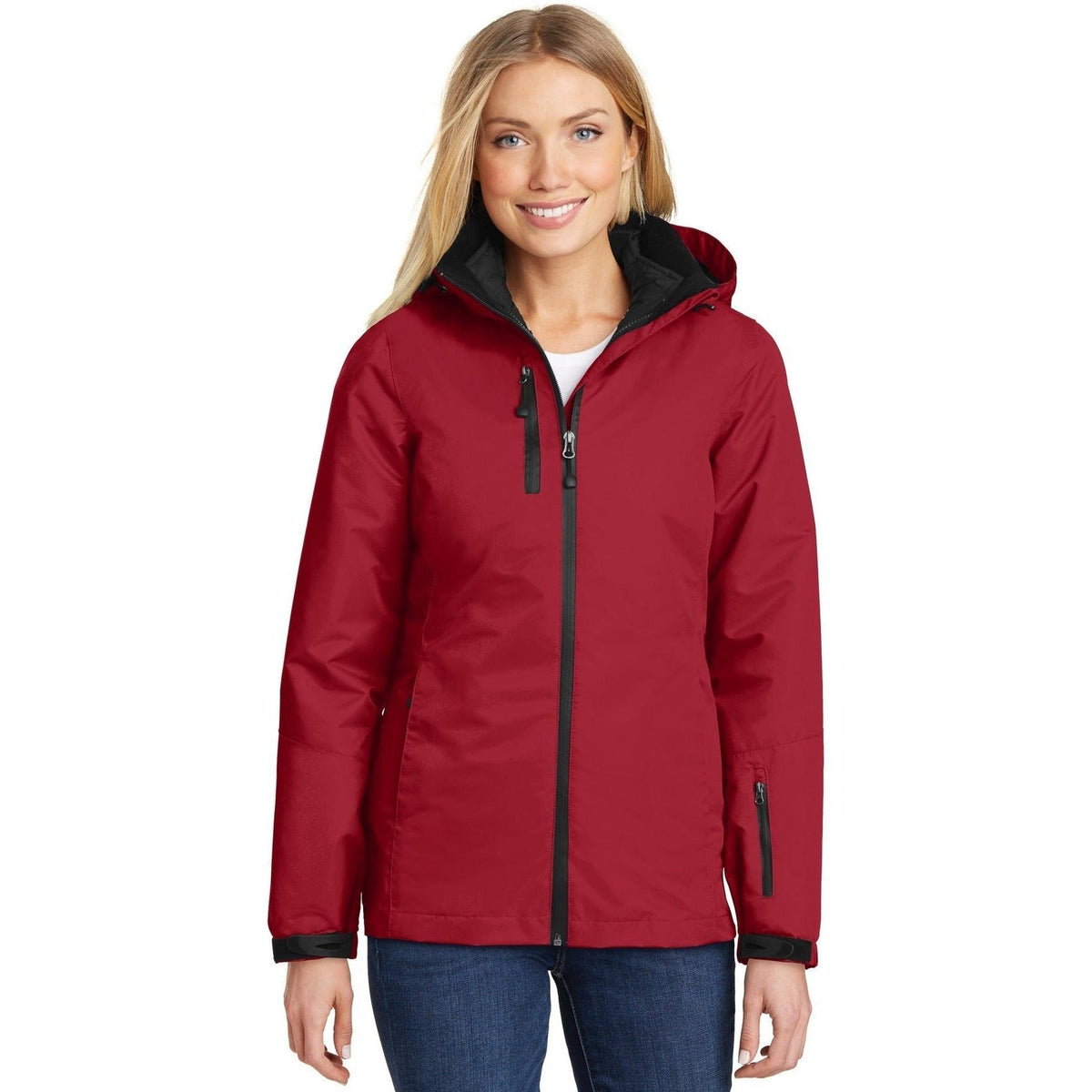 no-logo Port Authority Women's Vortex Waterproof 3-in-1 Jacket-Regular-Port Authority-Thread Logic