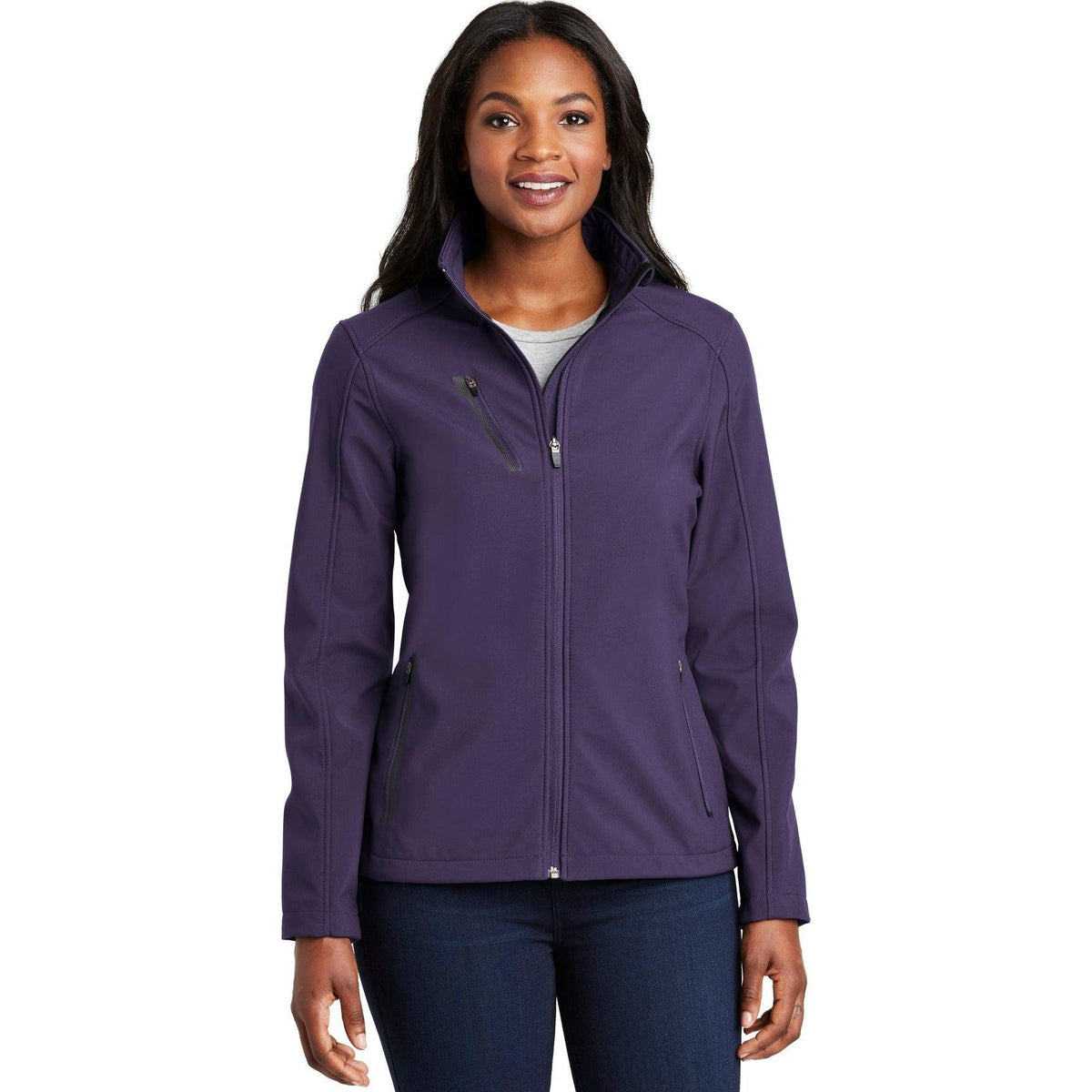 no-logo Port Authority Women's Welded Soft Shell Jacket-Regular-Port Authority-Thread Logic