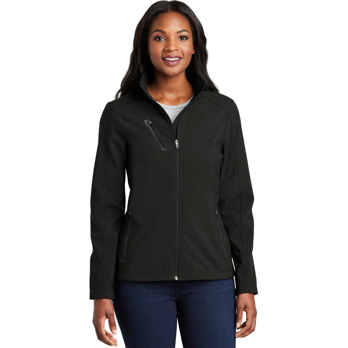 no-logo Port Authority Women's Welded Soft Shell Jacket-Regular-Port Authority-Thread Logic