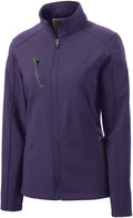 Port Authority Ladies Welded Soft Shell Jacket-Regular-Port Authority-Posh Purple-XS-Thread Logic