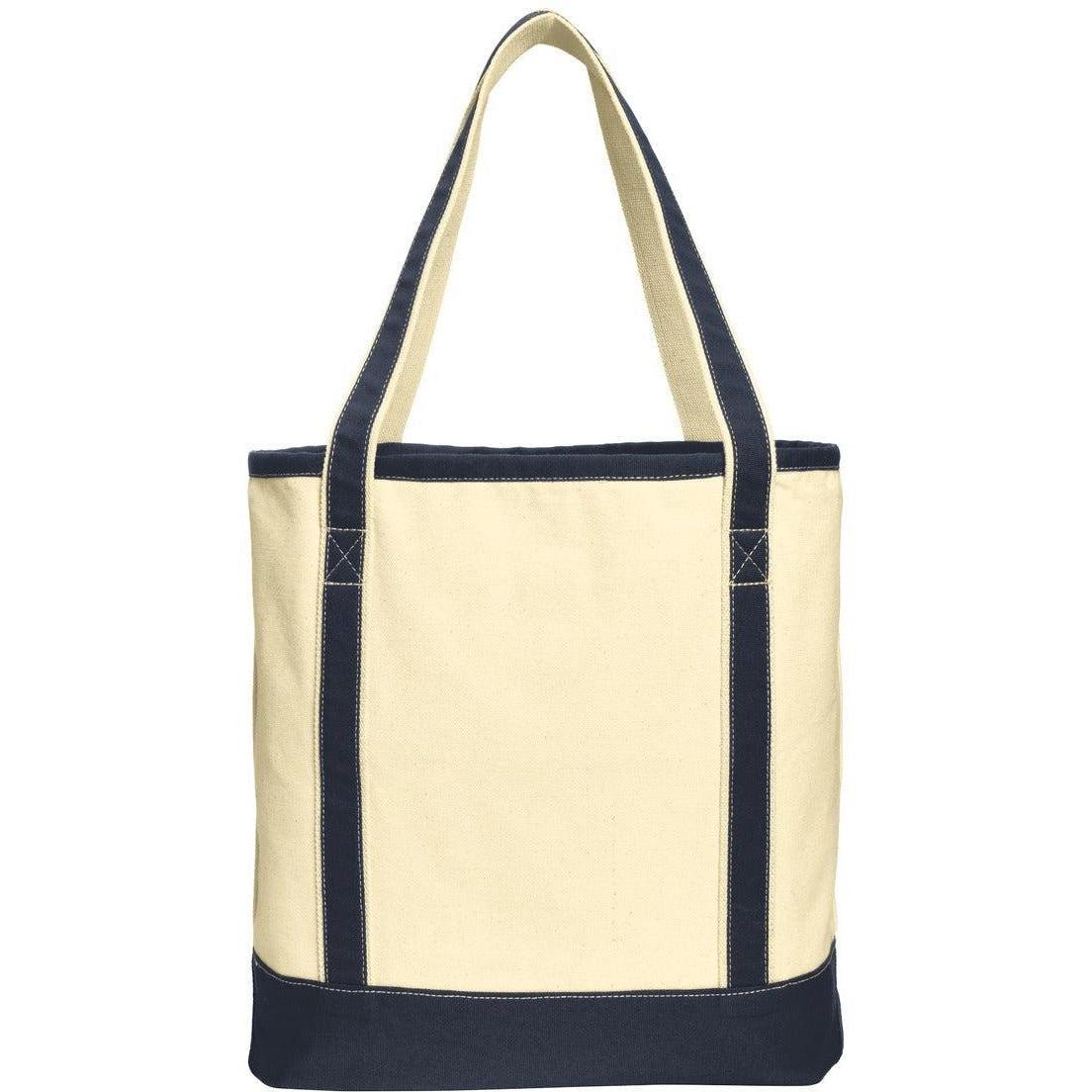 no-logo Port Authority Large Cotton Canvas Boat Tote-Regular-Port Authority-Thread Logic
