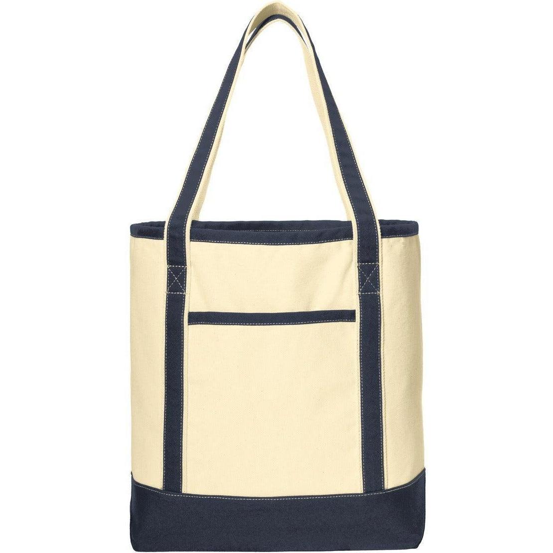no-logo Port Authority Large Cotton Canvas Boat Tote-Regular-Port Authority-Thread Logic