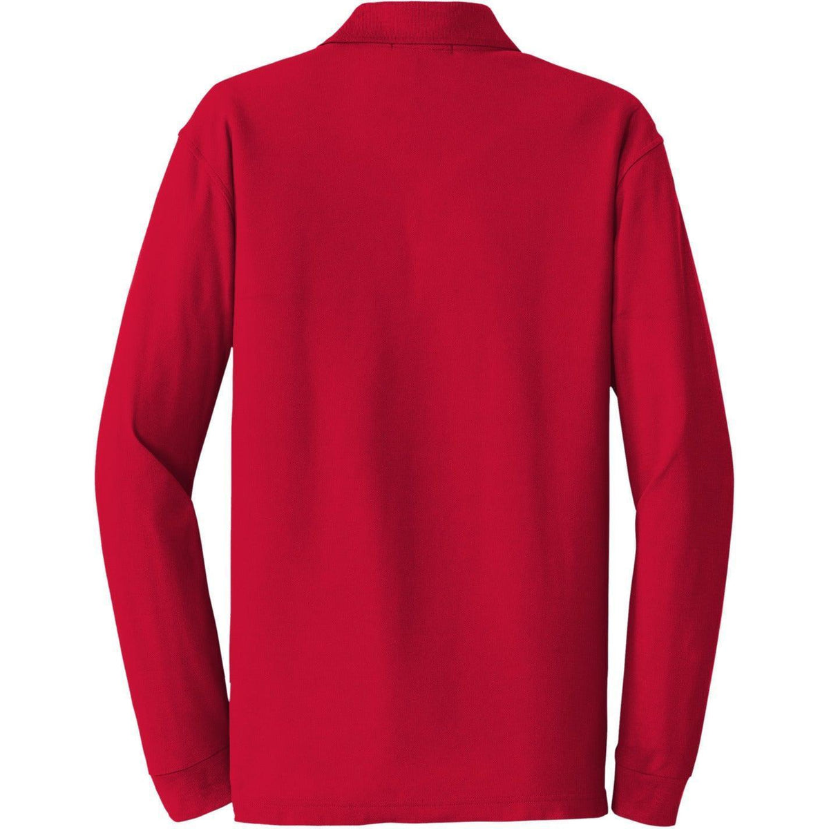 no-logo Port Authority Long Sleeve Core Classic Pique Polo-Regular-Port Authority-Thread Logic