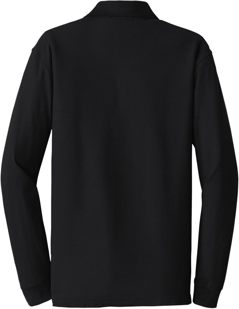 no-logo Port Authority Long Sleeve Core Classic Pique Polo-Regular-Port Authority-Thread Logic