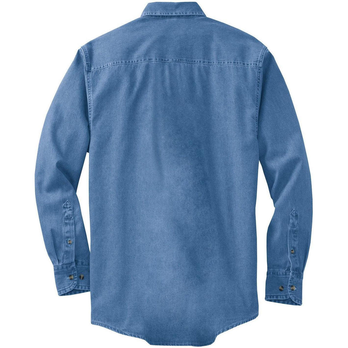 no-logo Port Authority Long Sleeve Denim Shirt-Regular-Port Authority-Thread Logic