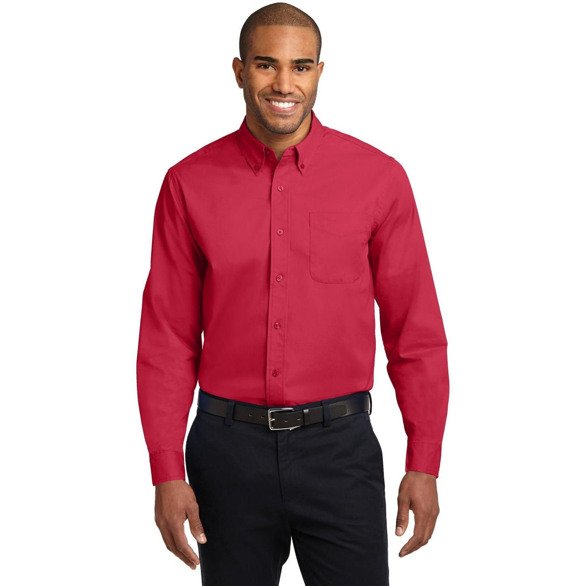 no-logo Port Authority Long Sleeve Easy Care Dress Shirt-Dress Shirts-Port Authority-Thread Logic