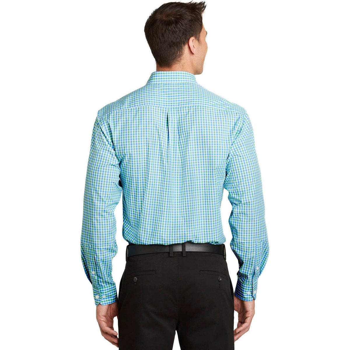 no-logo Port Authority Long Sleeve Gingham Easy Care Shirt-Regular-Port Authority-Thread Logic