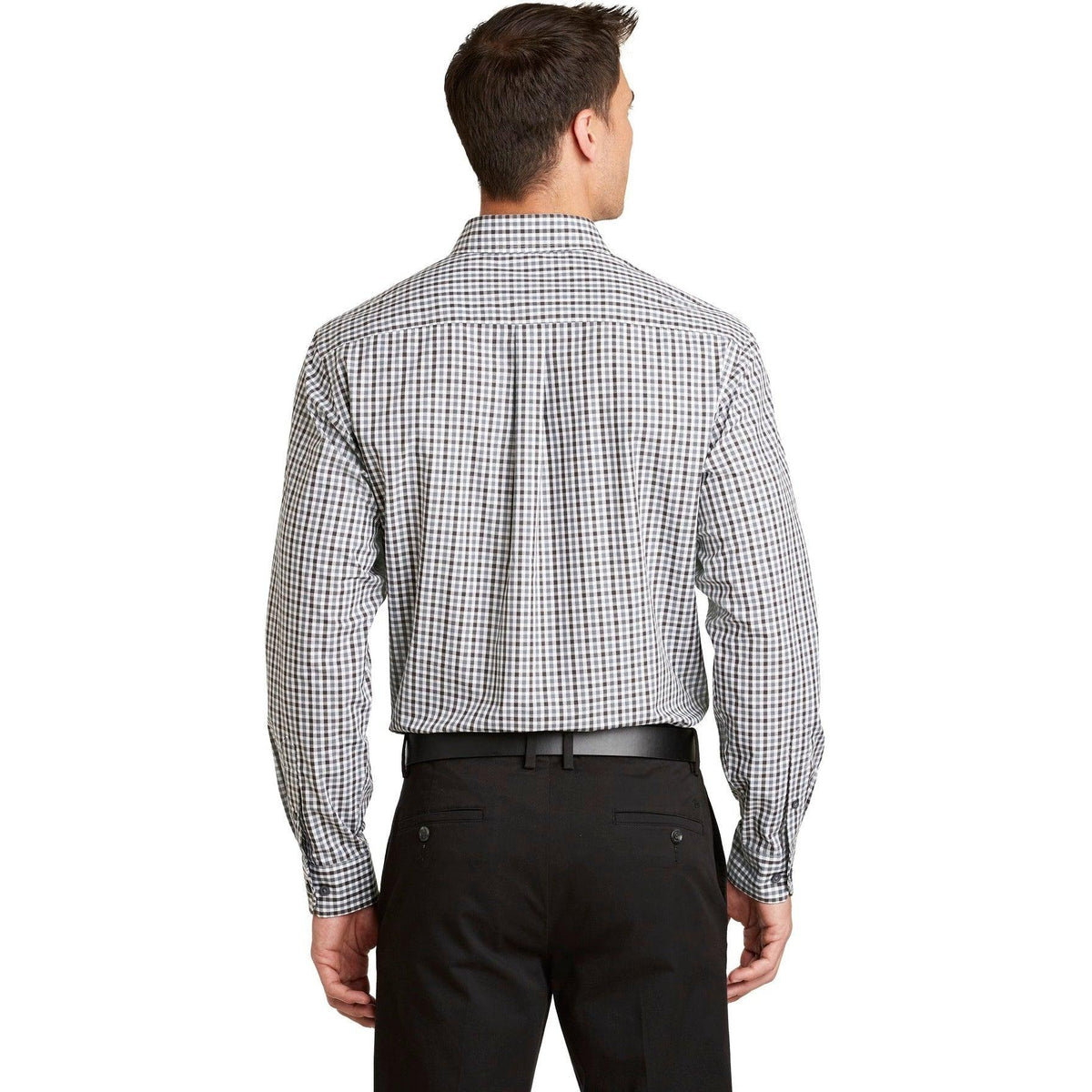 no-logo Port Authority Long Sleeve Gingham Easy Care Shirt-Regular-Port Authority-Thread Logic