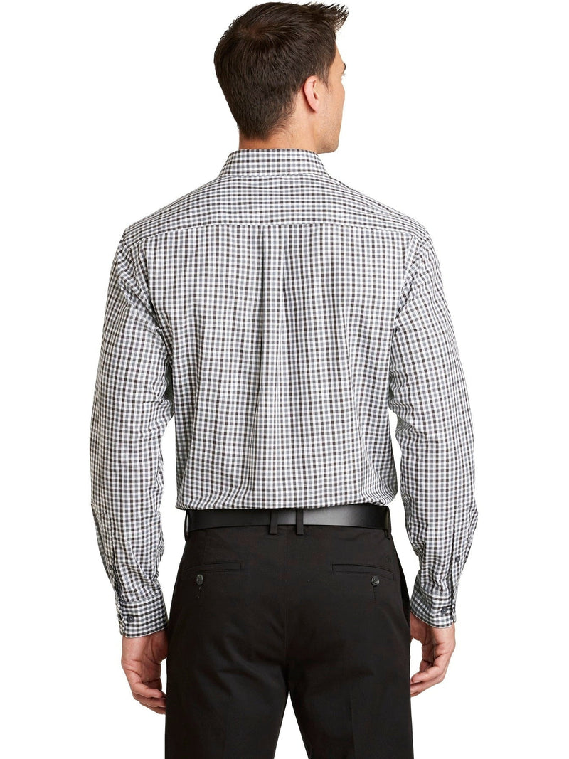 no-logo Port Authority Long Sleeve Gingham Easy Care Shirt-Regular-Port Authority-Thread Logic