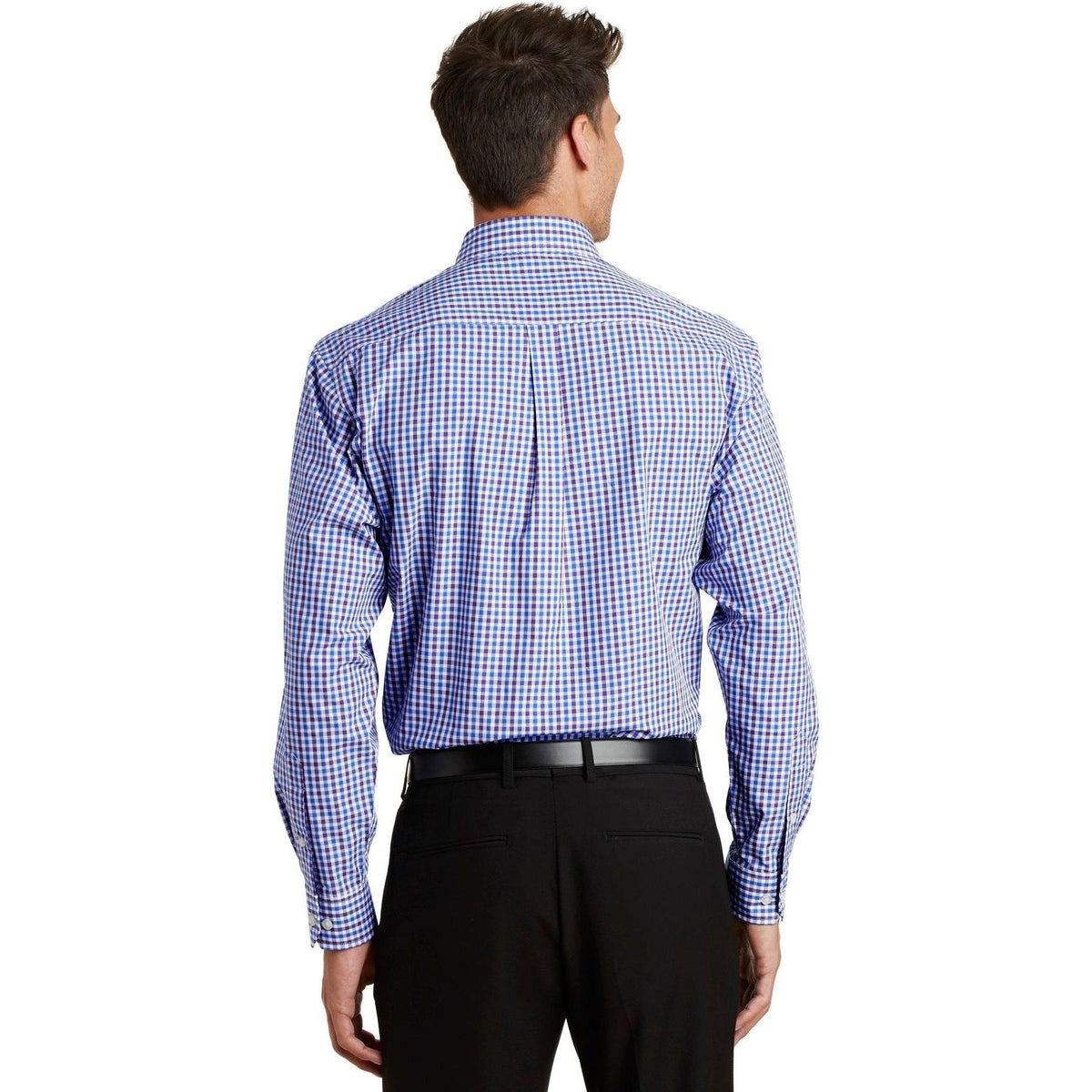 no-logo Port Authority Long Sleeve Gingham Easy Care Shirt-Regular-Port Authority-Thread Logic