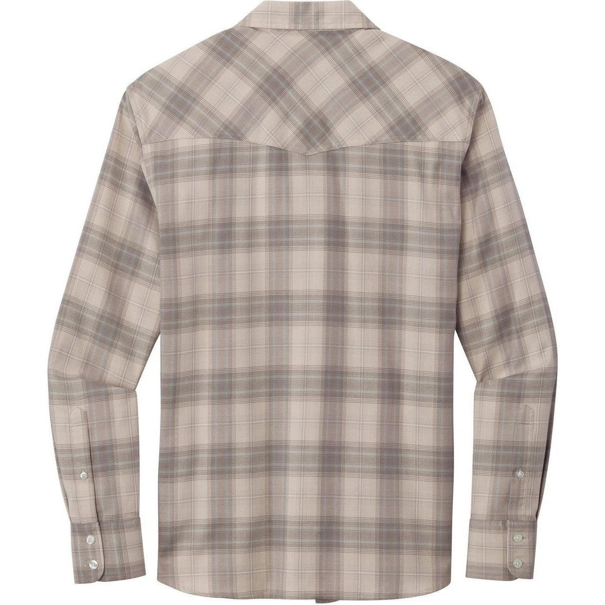 no-logo Port Authority Long Sleeve Ombre Plaid Shirt-Regular-Port Authority-Thread Logic