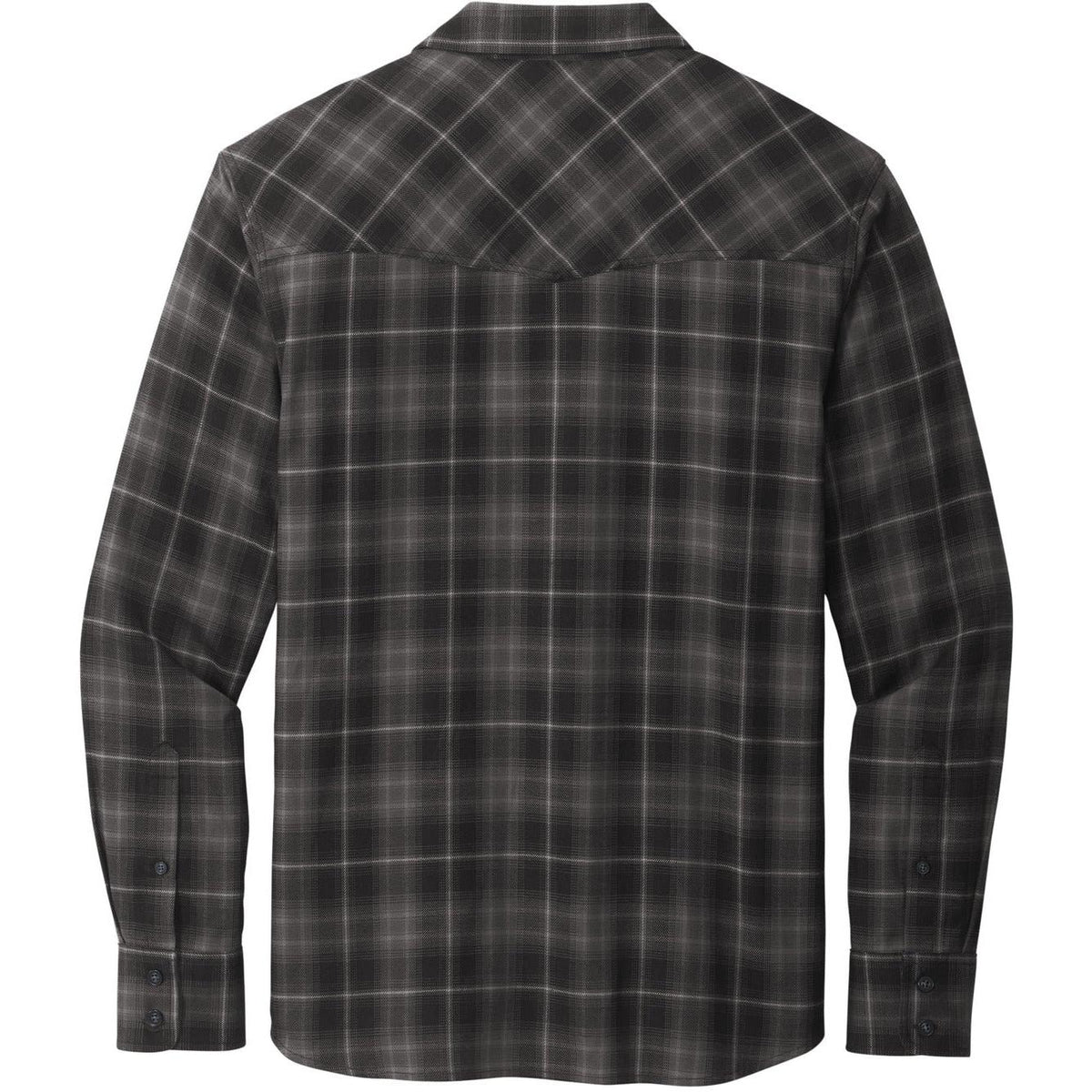 no-logo Port Authority Long Sleeve Ombre Plaid Shirt-Regular-Port Authority-Thread Logic
