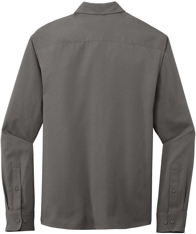 no-logo Port Authority Long Sleeve Performance Staff Shirt-Regular-Port Authority-Thread Logic