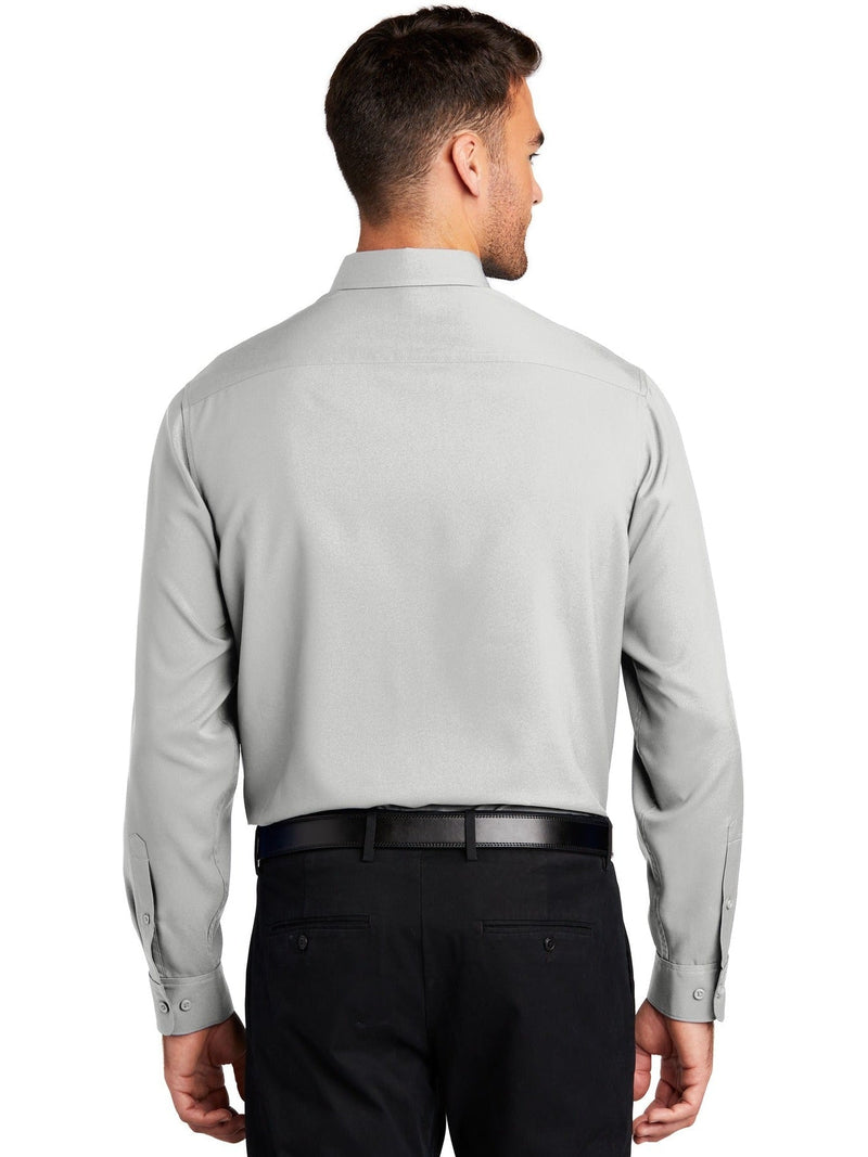 no-logo Port Authority Long Sleeve Performance Staff Shirt-Regular-Port Authority-Thread Logic