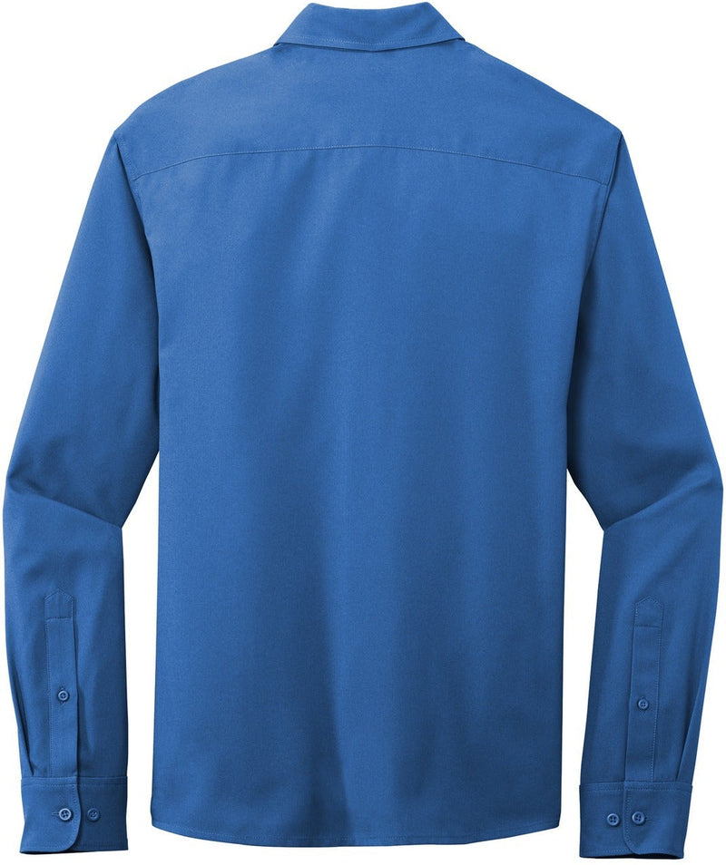 no-logo Port Authority Long Sleeve Performance Staff Shirt-Regular-Port Authority-Thread Logic