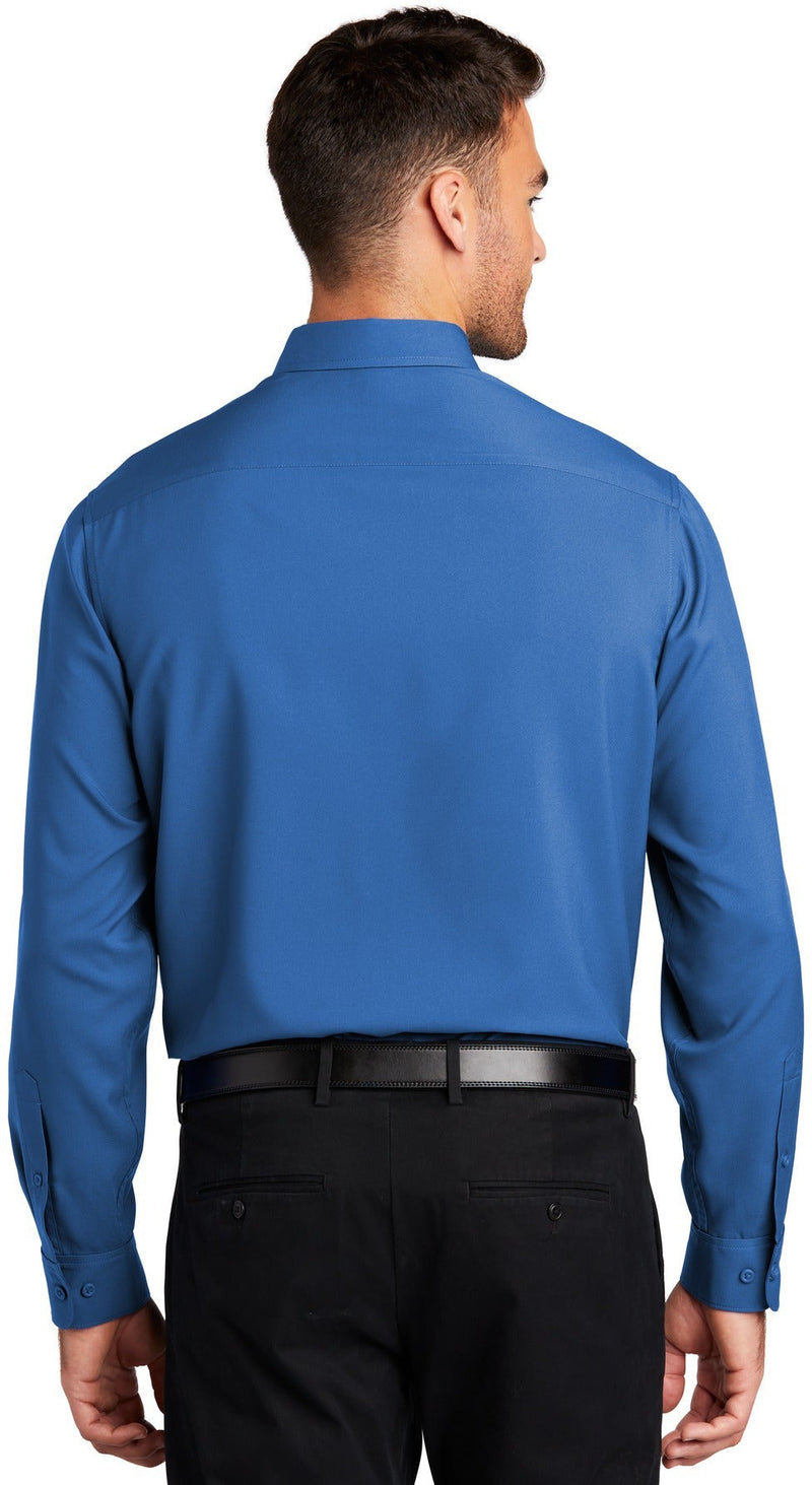 no-logo Port Authority Long Sleeve Performance Staff Shirt-Regular-Port Authority-Thread Logic