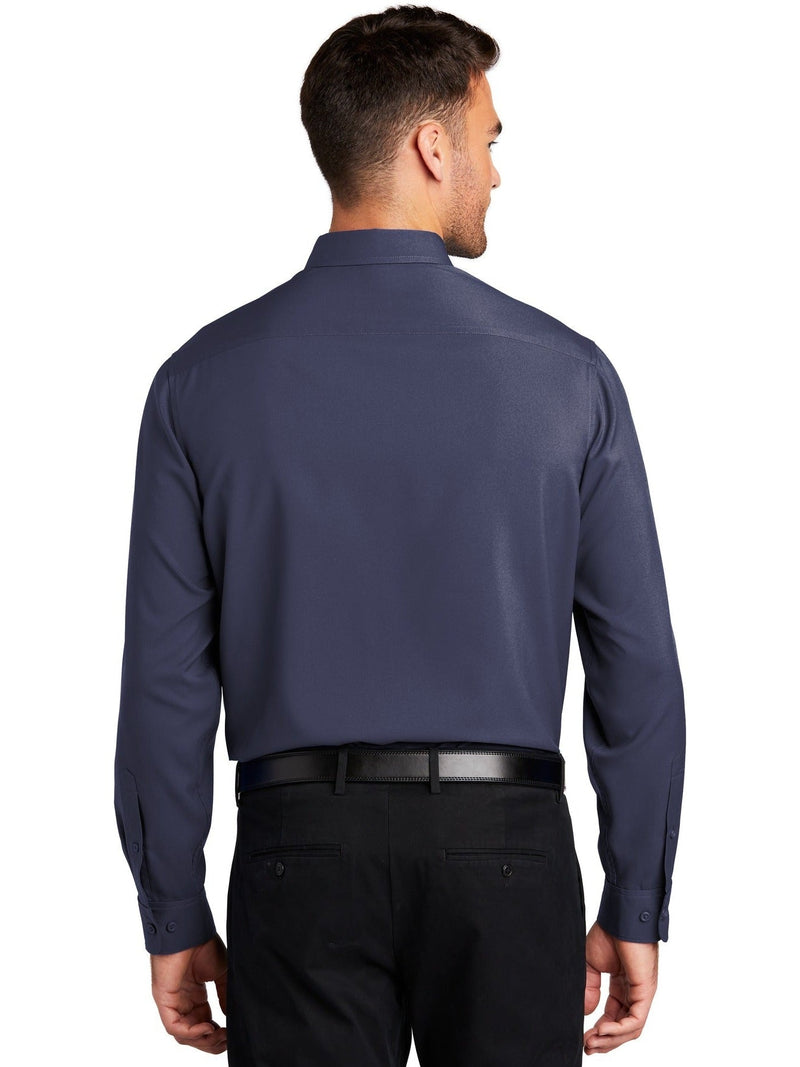 no-logo Port Authority Long Sleeve Performance Staff Shirt-Regular-Port Authority-Thread Logic