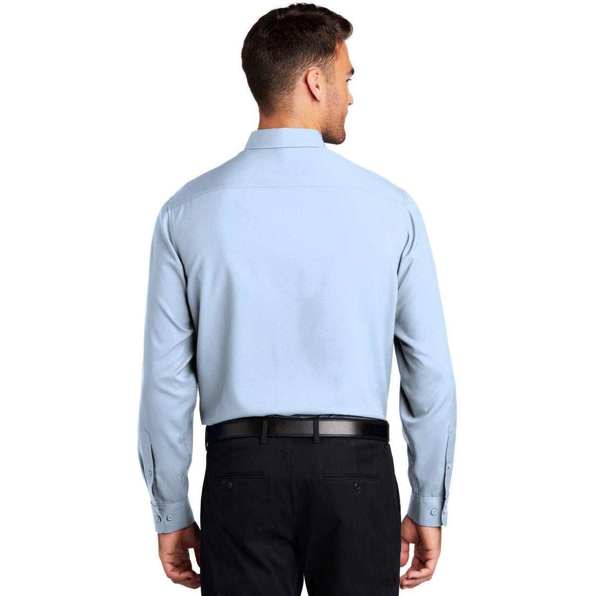 no-logo Port Authority Long Sleeve Performance Staff Shirt-Dress Shirts-Port Authority-Thread Logic
