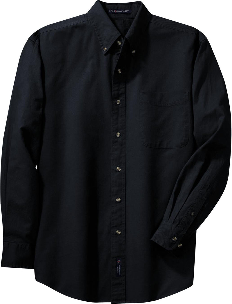Port Authority Long Sleeve Twill Shirt-Regular-Port Authority-Classic Navy-S-Thread Logic