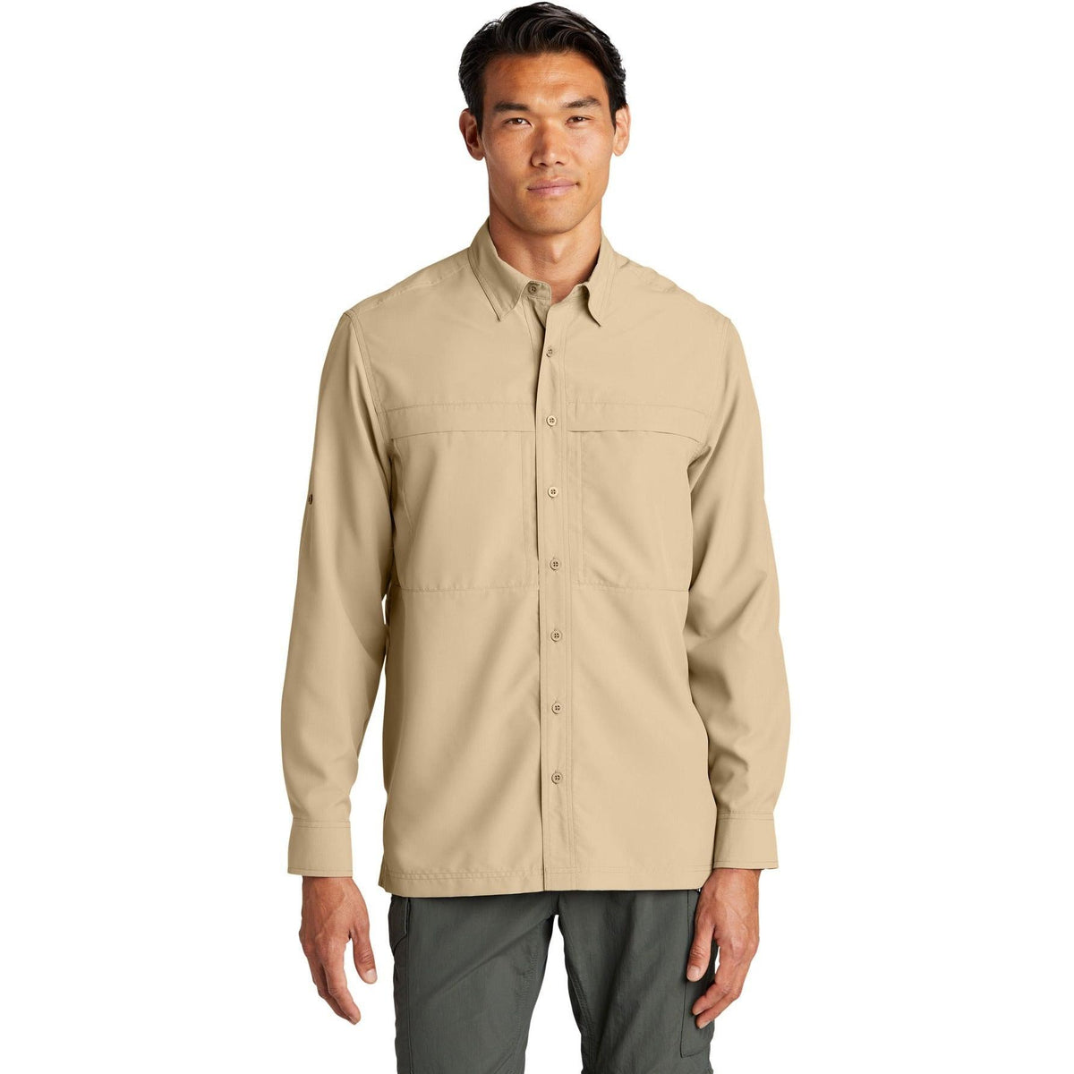 no-logo Port Authority Long Sleeve UV Daybreak Shirt-Regular-Port Authority-Thread Logic