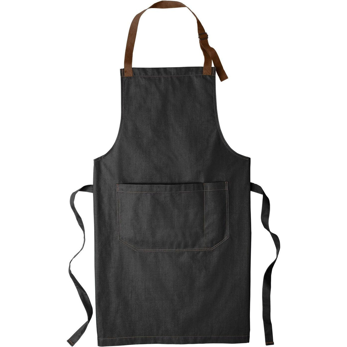 no-logo Port Authority Market Full-Length Bib Apron-Regular-Port Authority-Dark Midnight-1 Size-Thread Logic