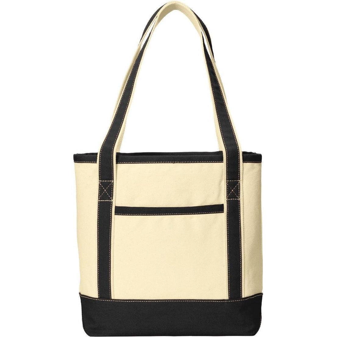no-logo Port Authority Medium Cotton Canvas Boat Tote-Regular-Port Authority-Thread Logic