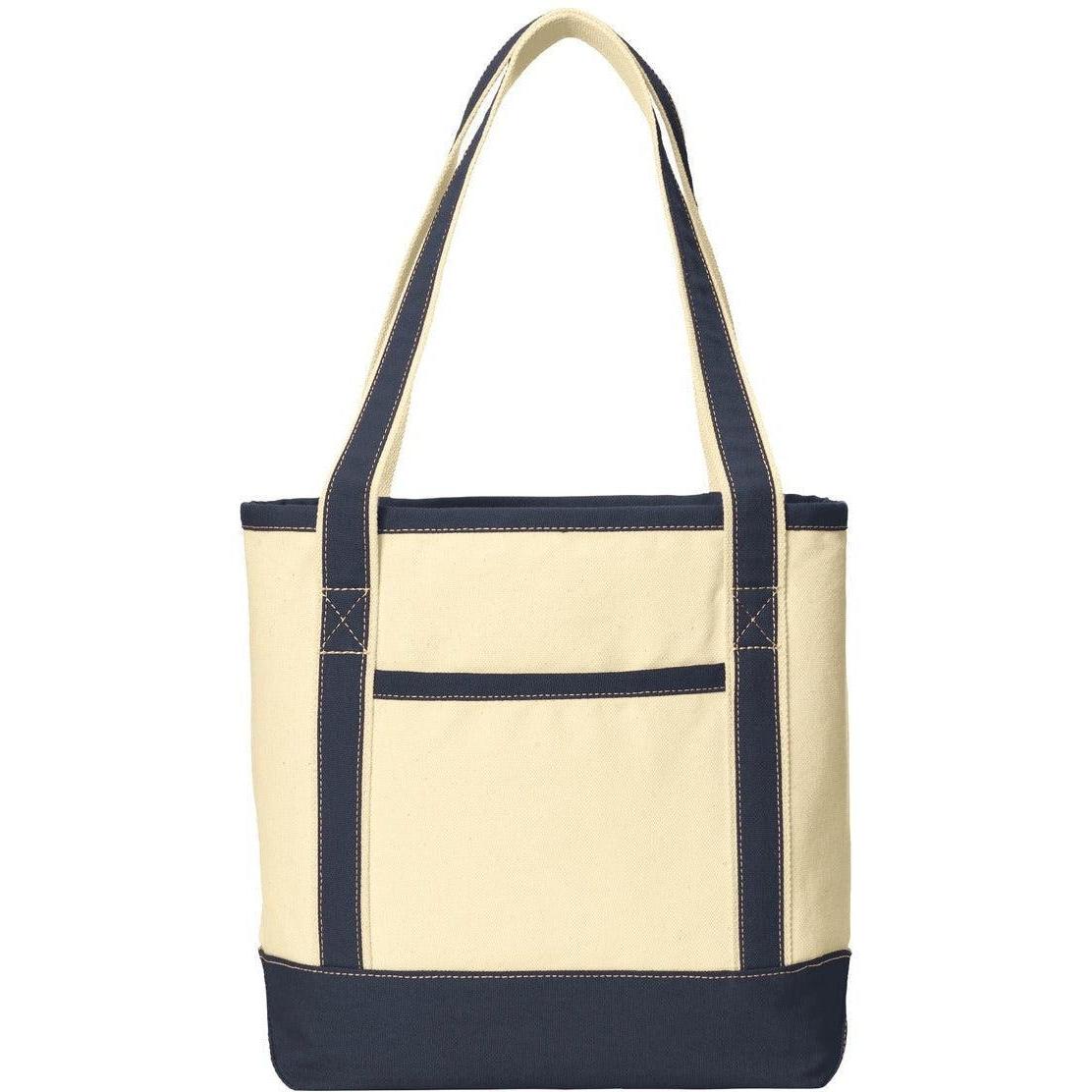 no-logo Port Authority Medium Cotton Canvas Boat Tote-Regular-Port Authority-Thread Logic