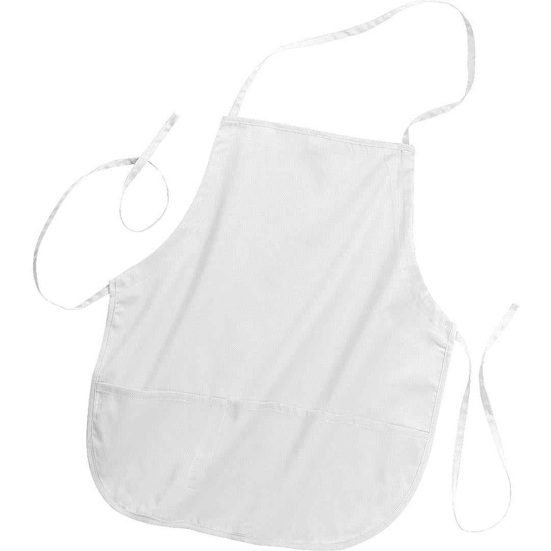 no-logo Port Authority Medium Length Apron-Regular-Port Authority-White-1 Size-Thread Logic