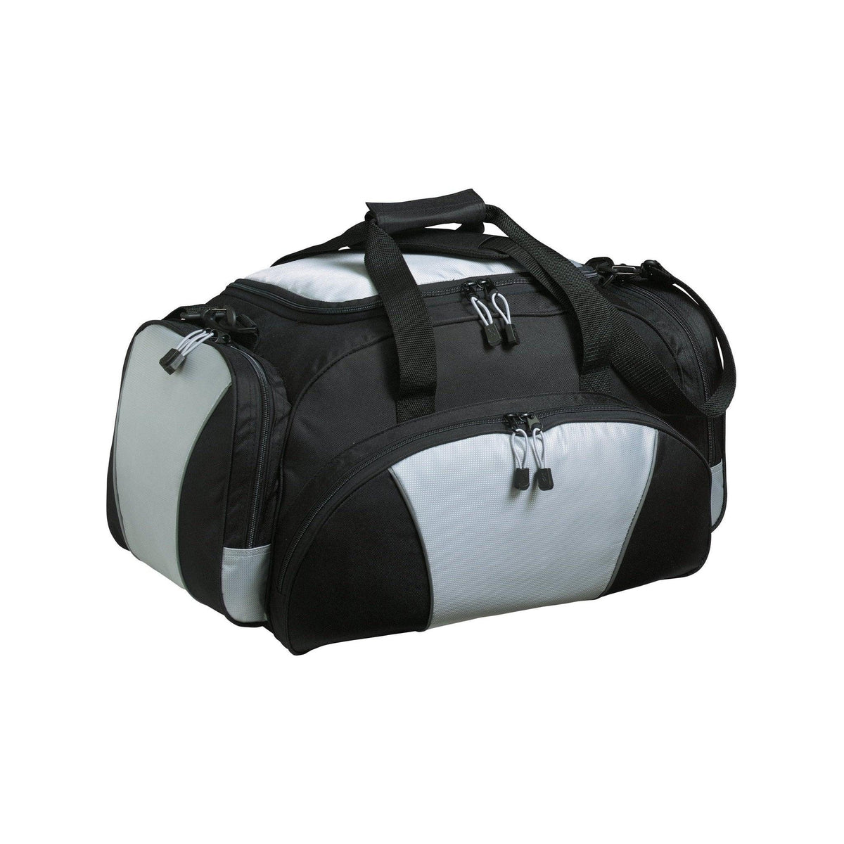 no-logo Port Authority Metro Duffel Bag-Bags-Port Authority-Light Grey-Thread Logic