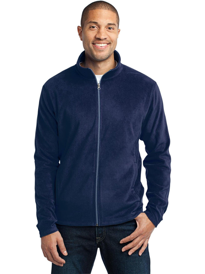 no-logo Port Authority Microfleece Jacket-Regular-Port Authority-Thread Logic