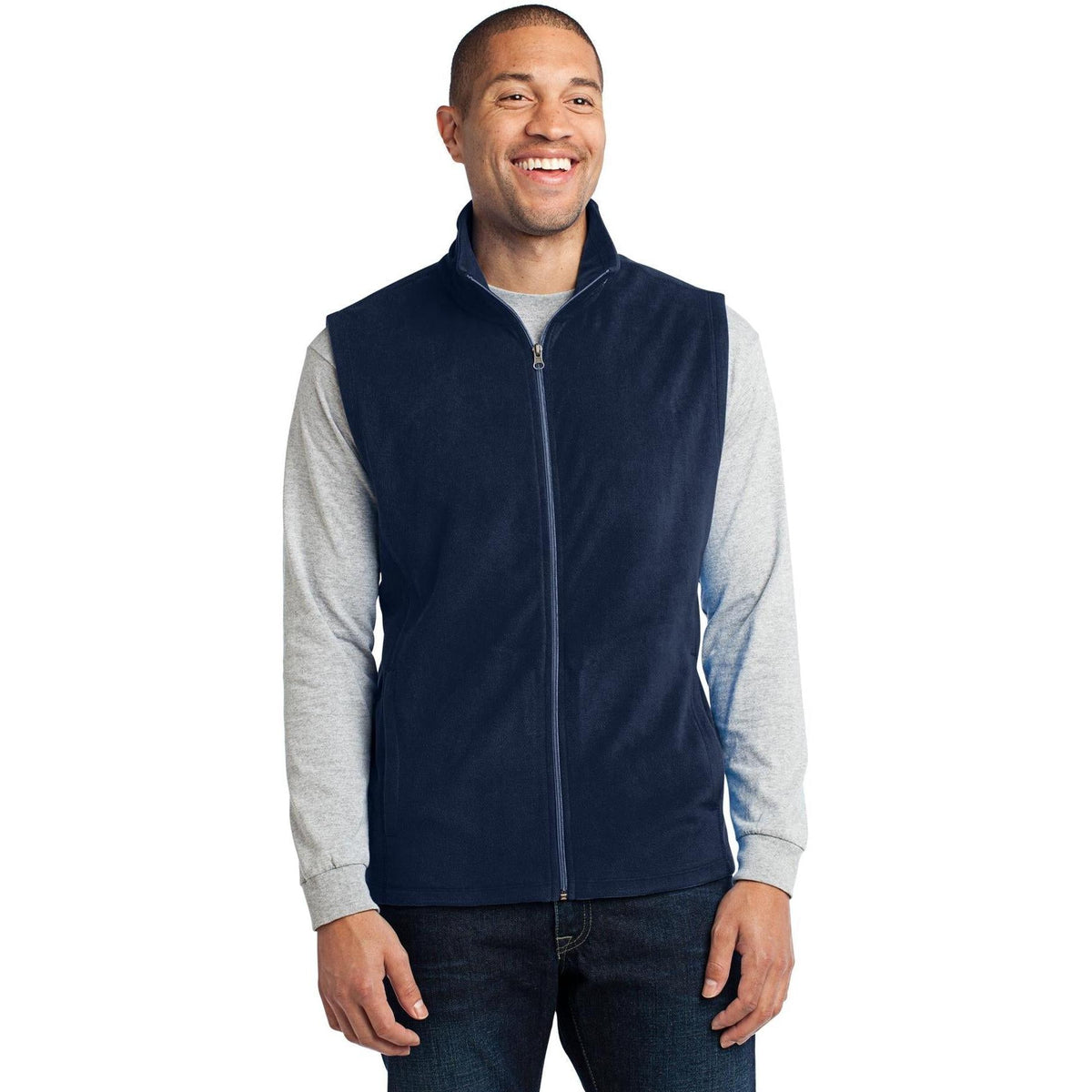 no-logo Port Authority Microfleece Vest-Vests-Port Authority-Thread Logic